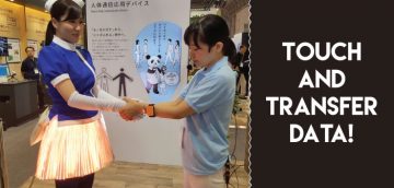 Panasonic Develops Device for Data Transmission over a Human Touch
